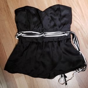 WHBM - Strapless Satin Top